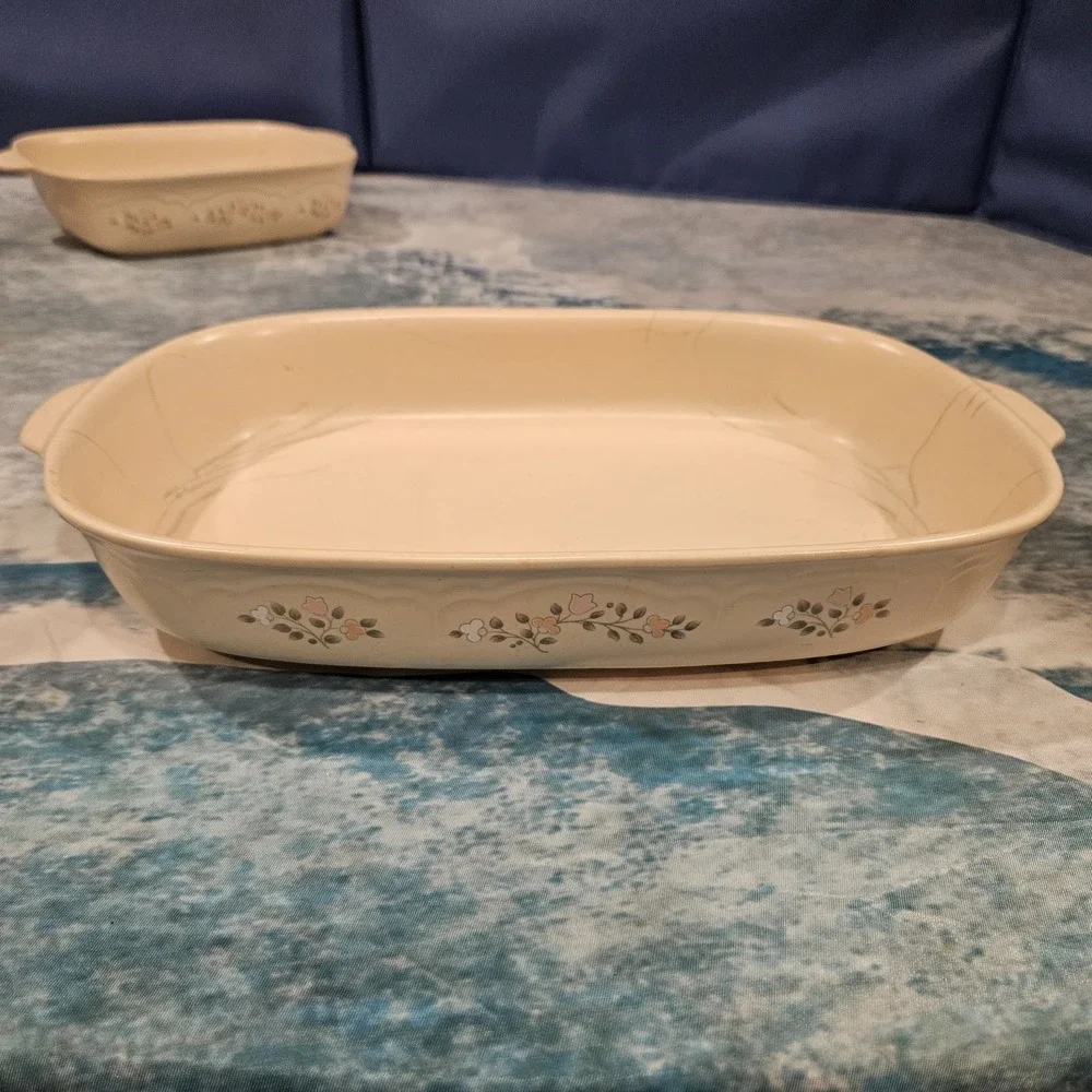 Pfaltzgraff Set of 2 Stoneware Baking Dishes Oven Safe‎ Casserole Dish USA